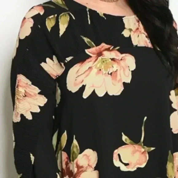 DRESS PLUS SIZE FLORAL DRESS - Picture 3 of 3